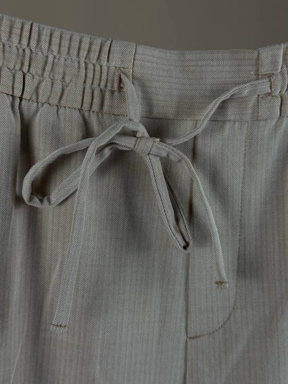 Banana Republic Hayden Pants Women’s Size 6 Beige Herringbone Stretch Ankle - Picture 3 of 9